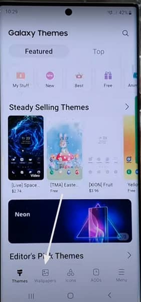 Select wallpapers galaxy theme