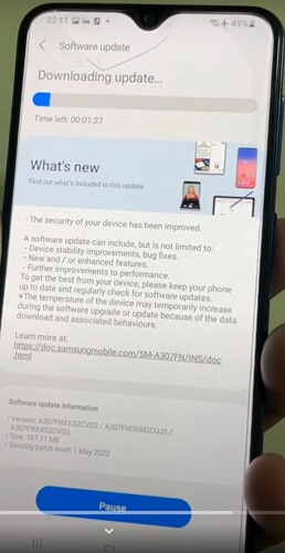 Samsung software update