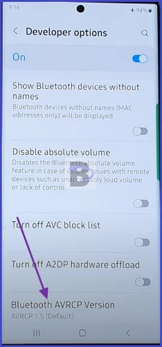 Bluetooth AVRCP Version