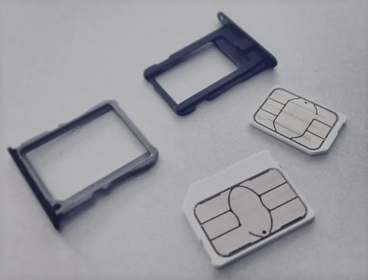 SIM card and SIM tray