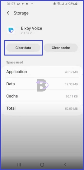 Clear Bixby voice data