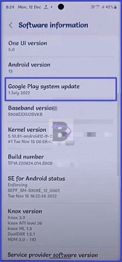 Google play system update