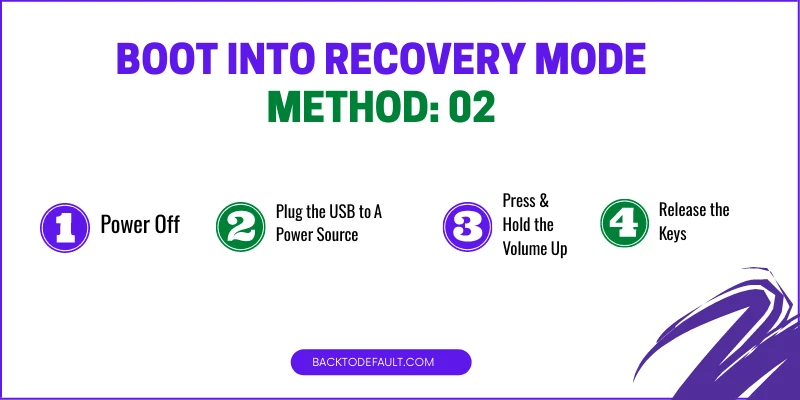 Boot Into Recovery Mode - Method 2