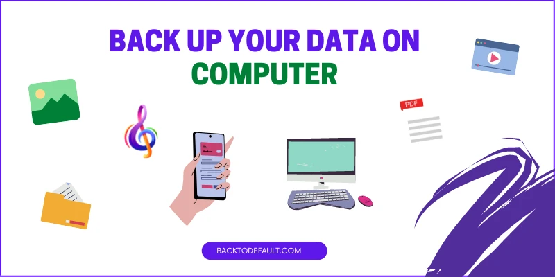 back up your data on computer