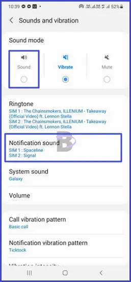 Sounds and vibration for notifications