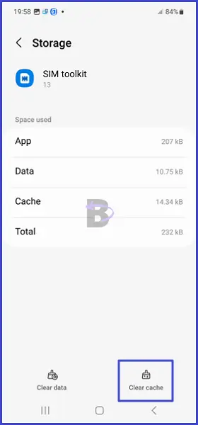 Sim toolkit clear cache