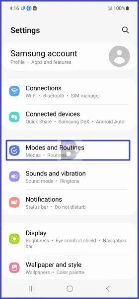 Modes and routines