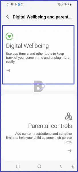 Digital wellbeing