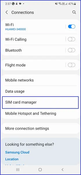 Sim card manager